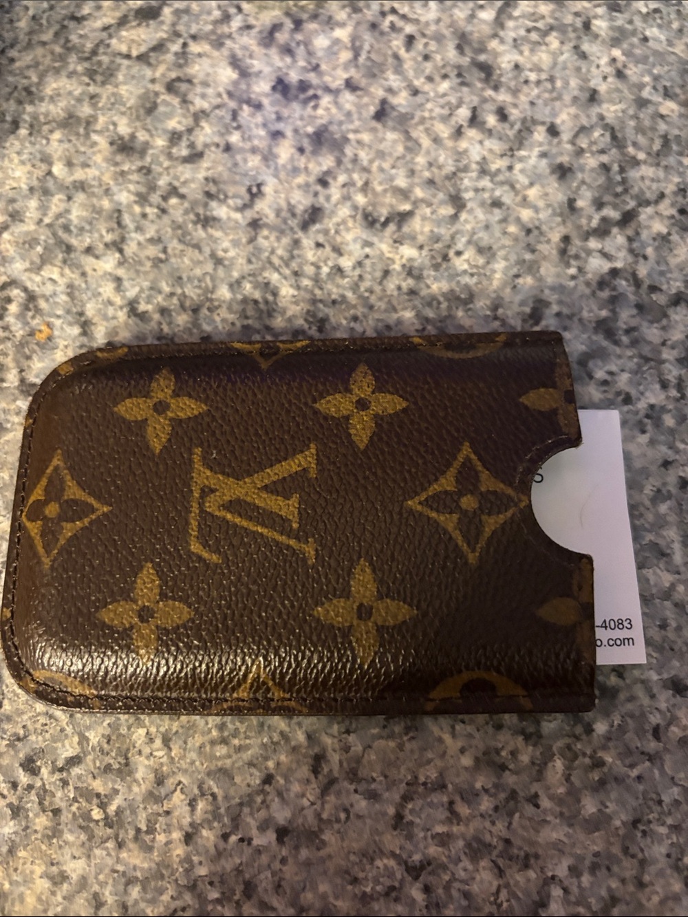Louis Vuitton Monogram Canvas Phone Sleeve 3G with bags, tags, box!